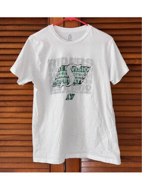 Saskatchewan Roughriders CFL T-Shirt Tee Bulletin Adult Size Large